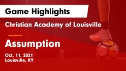 Christian Academy of Louisville vs Assumption  Game Highlights - Oct. 11, 2021