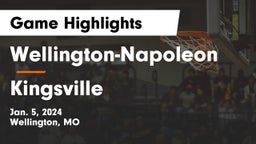 Wellington-Napoleon  vs Kingsville  Game Highlights - Jan. 5, 2024