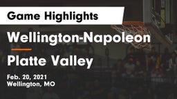 Wellington-Napoleon  vs Platte Valley  Game Highlights - Feb. 20, 2021