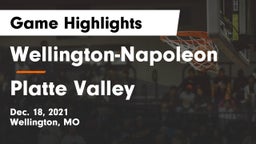 Wellington-Napoleon  vs Platte Valley  Game Highlights - Dec. 18, 2021