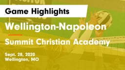 Wellington-Napoleon  vs Summit Christian Academy Game Highlights - Sept. 28, 2020