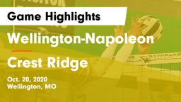 Wellington-Napoleon  vs Crest Ridge  Game Highlights - Oct. 20, 2020