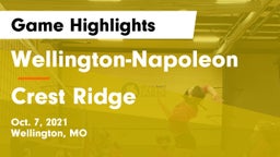 Wellington-Napoleon  vs Crest Ridge  Game Highlights - Oct. 7, 2021