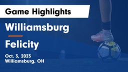 Williamsburg  vs Felicity Game Highlights - Oct. 3, 2023