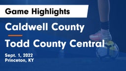Caldwell County  vs Todd County Central  Game Highlights - Sept. 1, 2022