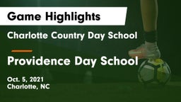 Charlotte Country Day School vs Providence Day School Game Highlights - Oct. 5, 2021
