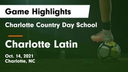 Charlotte Country Day School vs Charlotte Latin  Game Highlights - Oct. 14, 2021