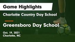 Charlotte Country Day School vs Greensboro Day School Game Highlights - Oct. 19, 2021