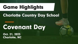 Charlotte Country Day School vs Covenant Day  Game Highlights - Oct. 21, 2023