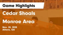 Cedar Shoals   vs Monroe Area  Game Highlights - Nov. 28, 2020