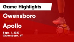 Owensboro  vs Apollo  Game Highlights - Sept. 1, 2022