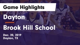 Dayton  vs Brook Hill School Game Highlights - Dec. 20, 2019
