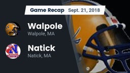 Recap: Walpole  vs. Natick  2018