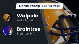 Recap: Walpole  vs. Braintree  2018