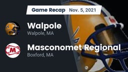 Recap: Walpole  vs. Masconomet Regional  2021