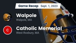 Recap: Walpole  vs. Catholic Memorial  2023