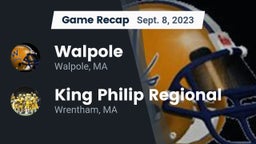 Recap: Walpole  vs. King Philip Regional  2023