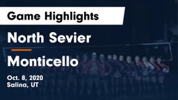North Sevier  vs Monticello  Game Highlights - Oct. 8, 2020