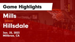 Mills  vs Hillsdale  Game Highlights - Jan. 25, 2023