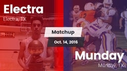 Matchup: Electra  vs. Munday  2016