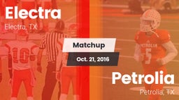 Matchup: Electra  vs. Petrolia  2016
