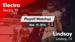 Matchup: Electra  vs. Lindsay  2016