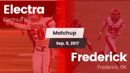 Matchup: Electra  vs. Frederick  2017