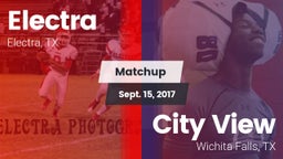 Matchup: Electra  vs. City View  2017