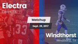 Matchup: Electra  vs. Windthorst  2017