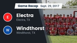 Recap: Electra  vs. Windthorst  2017