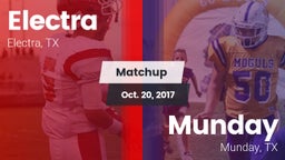Matchup: Electra  vs. Munday  2017