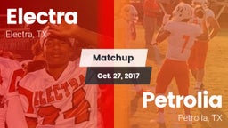 Matchup: Electra  vs. Petrolia  2017