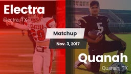 Matchup: Electra  vs. Quanah  2017