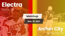 Matchup: Electra  vs. Archer City  2017