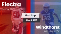 Matchup: Electra  vs. Windthorst  2018