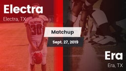 Matchup: Electra  vs. Era  2019