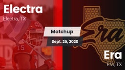 Matchup: Electra  vs. Era  2020