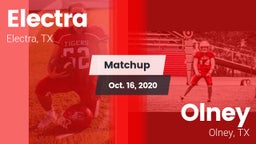 Matchup: Electra  vs. Olney  2020