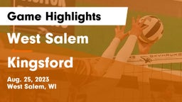 West Salem  vs Kingsford  Game Highlights - Aug. 25, 2023