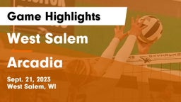 West Salem  vs Arcadia  Game Highlights - Sept. 21, 2023