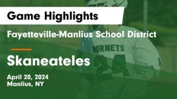 Fayetteville-Manlius School District  vs Skaneateles  Game Highlights - April 20, 2024