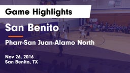 San Benito  vs Pharr-San Juan-Alamo North  Game Highlights - Nov 26, 2016