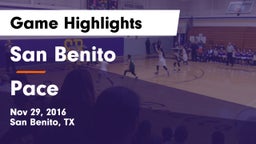 San Benito  vs Pace  Game Highlights - Nov 29, 2016