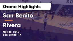 San Benito  vs Rivera  Game Highlights - Nov 18, 2016