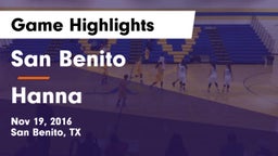 San Benito  vs Hanna Game Highlights - Nov 19, 2016