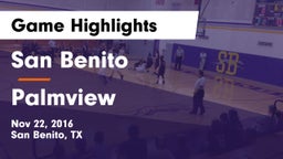 San Benito  vs Palmview  Game Highlights - Nov 22, 2016