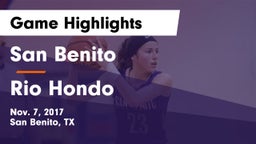 San Benito  vs Rio Hondo Game Highlights - Nov. 7, 2017