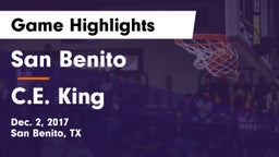 San Benito  vs C.E. King  Game Highlights - Dec. 2, 2017