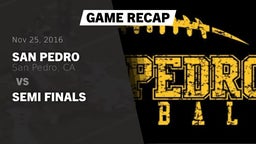 Recap: San Pedro  vs. Semi Finals 2016