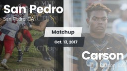 Matchup: San Pedro High vs. Carson  2017